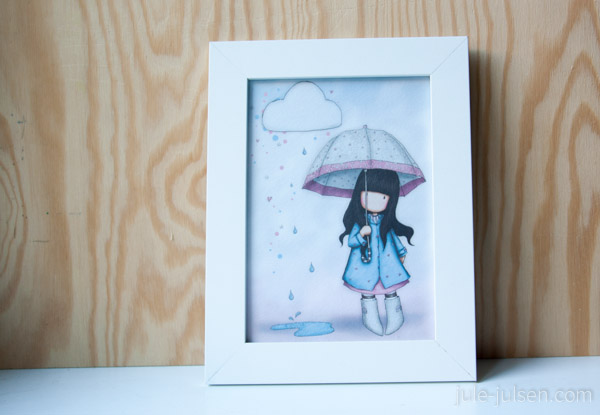 bild mit einem maedchen, dass einen Regenschirm haelt bild mit einem maedchen, dass einen Regenschirm haelt