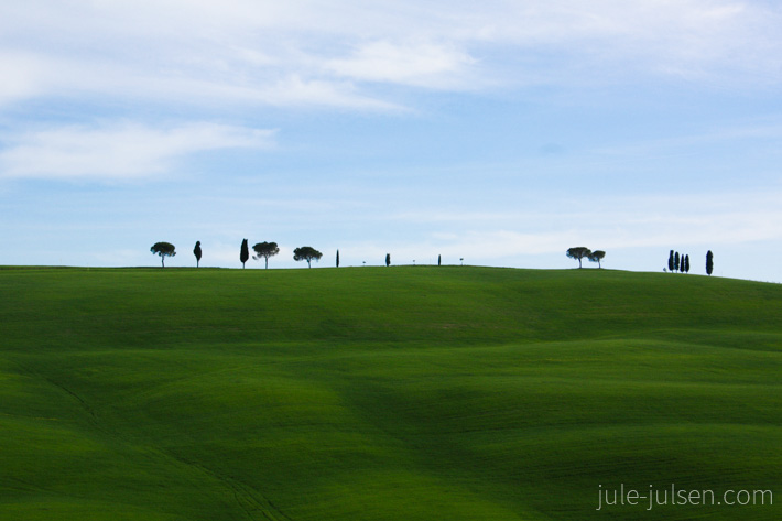 Landschaft im Tal Orcia