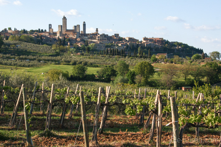 Panorama von San Gimignano - dem Manhatten der Toscana