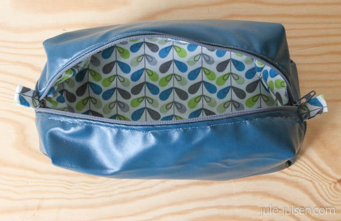 Innenansicht Waschtasche oder Kosmetiktasche Innenansicht Waschtasche oder Kosmetiktasche