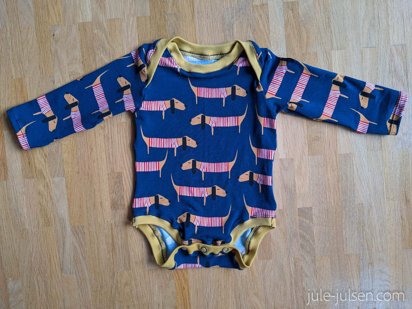 diy Babybody nach dem Schnitt von Lybstes